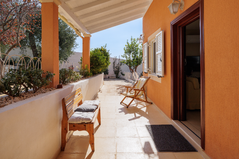 Mediterranean garden with local plants at Ef Zin Villa